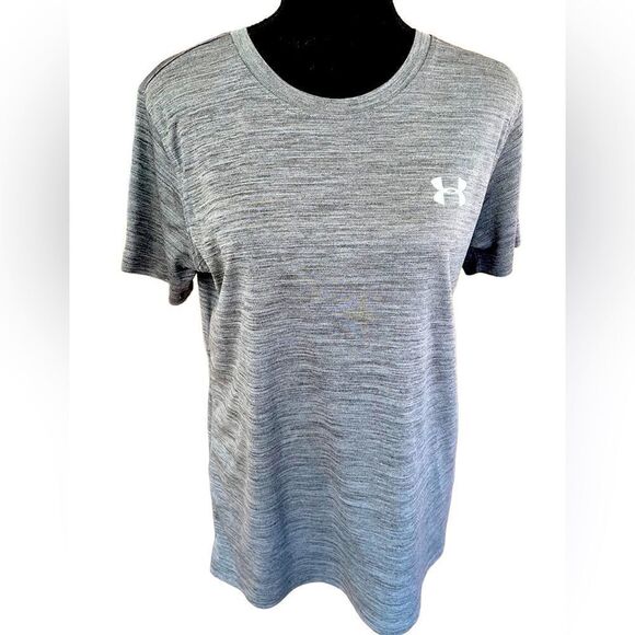 Under Armour Women's Tech Twist T-Shirt, gray, size M - Picture 1 of 5